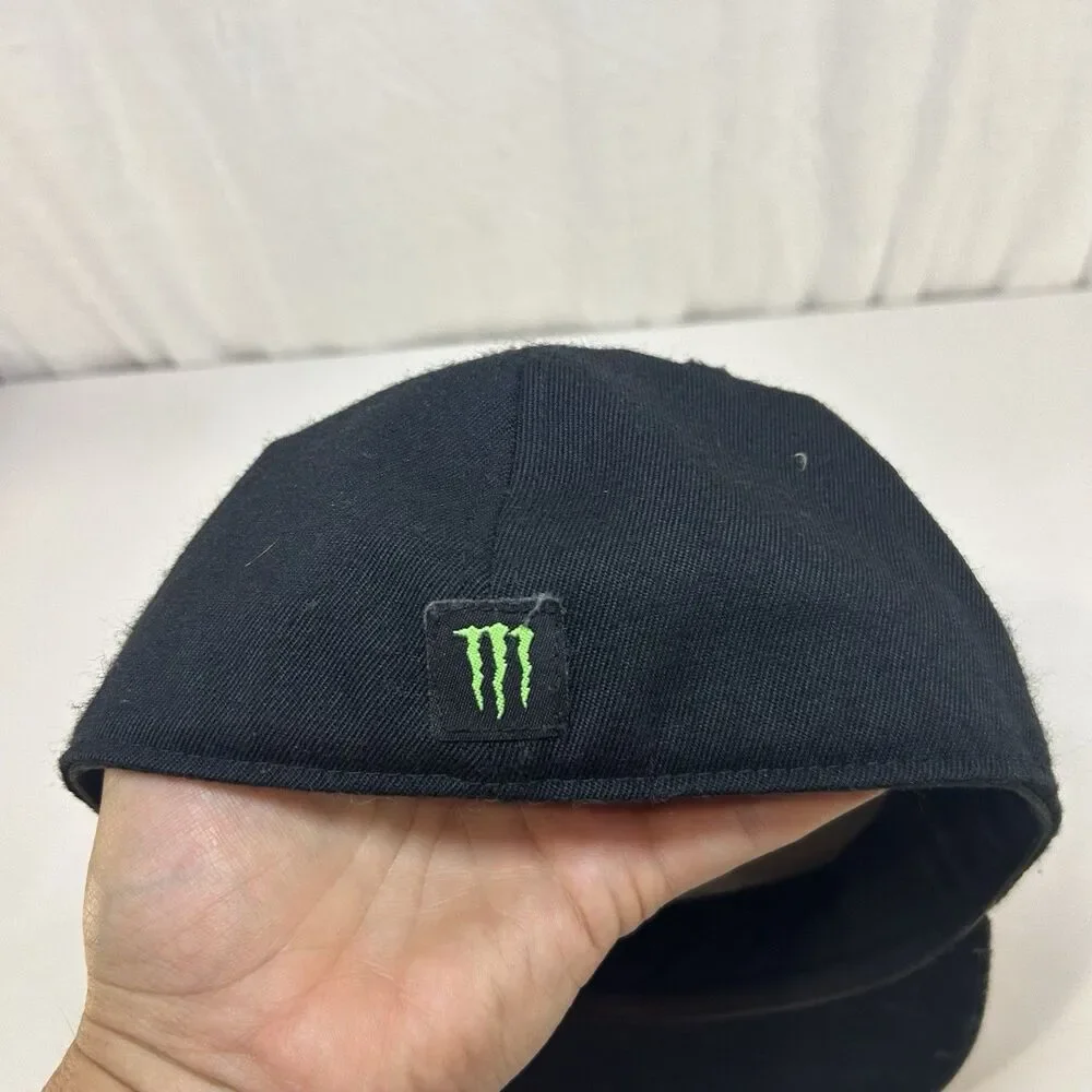 Monster Energy Drink Pro Circuit Kawasaki Black 210 Fitted Hat 7 1/4 - 7 5/8